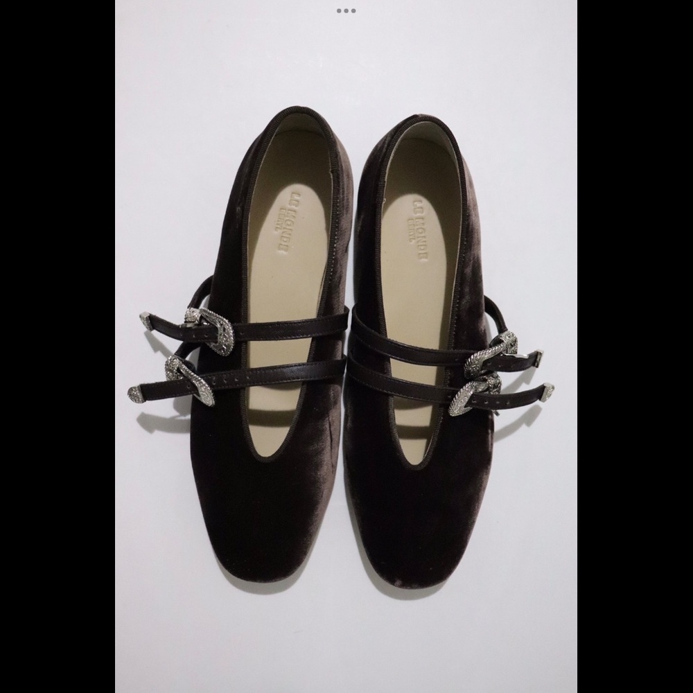 Le Monde Beryl Claudia Slipper in Viscone Velvet, Size 9.5/39.5